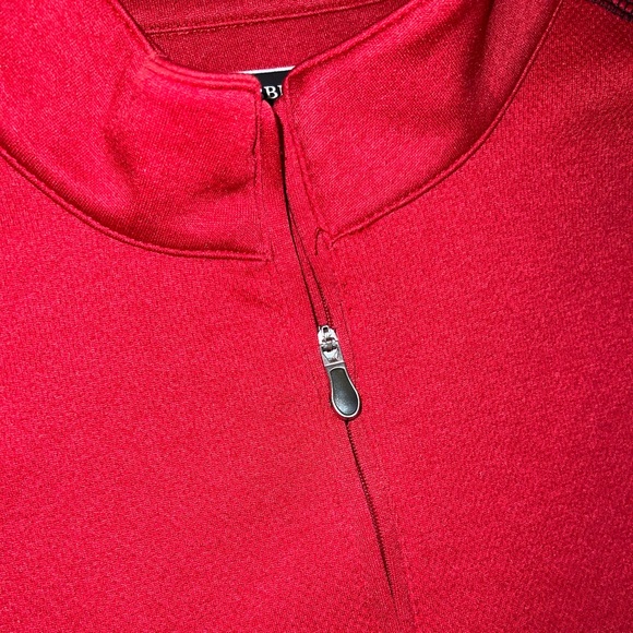 BNWOT Pebble Beach Red Long sleeved Pullover Golf shirt size L - Picture 2 of 4